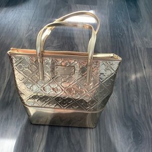 Kate Spade New York Handbag, Small and Gold, auth